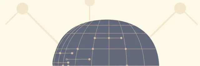 A simple silhouette of a face with a faint digital grid overlay, flat vector illustration.