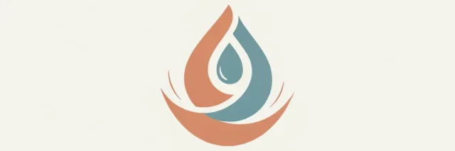 An abstract editorial symbol evoking "Heat-triggered preterm birth", muted two-tone palette, flat vector.