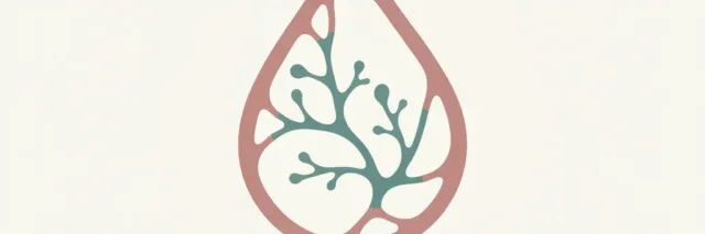 An abstract editorial symbol evoking "Botulism from baby formula", muted two-tone palette, flat vector.