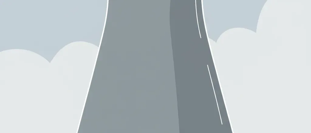 A single stylized cooling tower silhouette against a pale sky, flat vector illustration with muted tones.