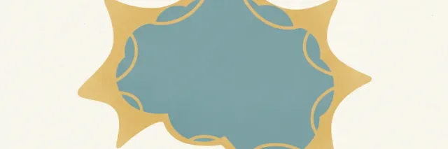 An abstract editorial symbol evoking "Flu brain swelling in a child (IAE/ANE)", muted two-tone palette, flat vector.