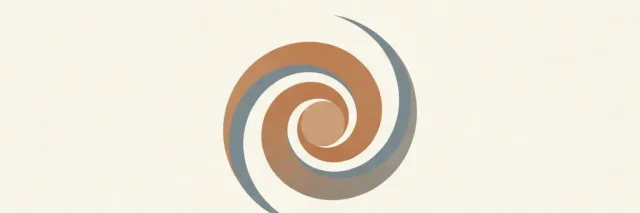 An abstract editorial symbol evoking "Post-hurricane heat death", muted two-tone palette, flat vector.