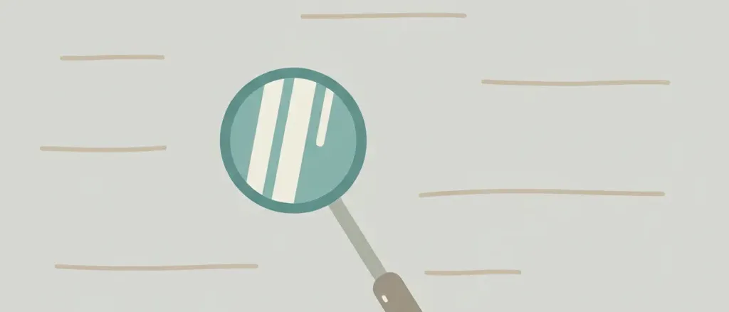 A single dental mirror resting on a pale surface, flat vector illustration.